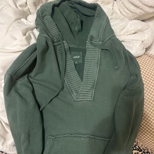 aerie olive green hoodie